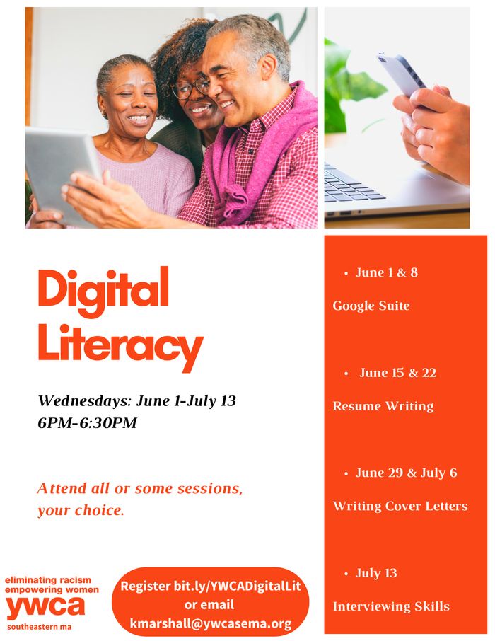 Free Digital Literacy YWCA Southeastern Massachusetts